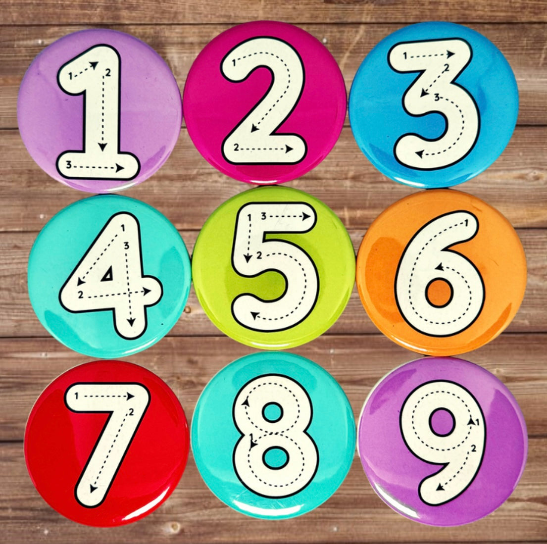 Number Tracing Magnets (1-9)